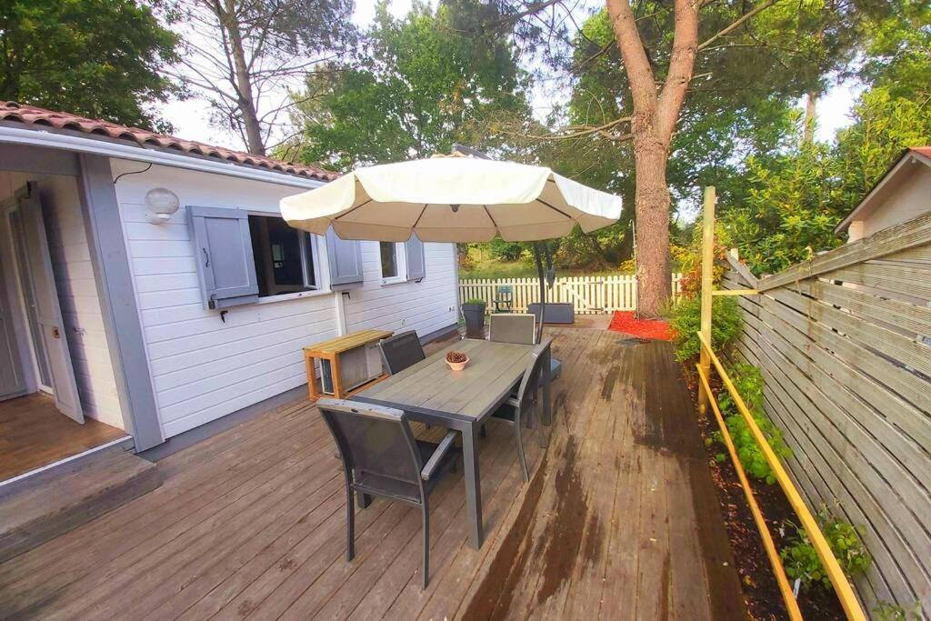Willa Chalet T3/Clim/Wifi/Pkg/Terrasse/15 Min Plages La Teste-de-Buch Zewnętrze zdjęcie